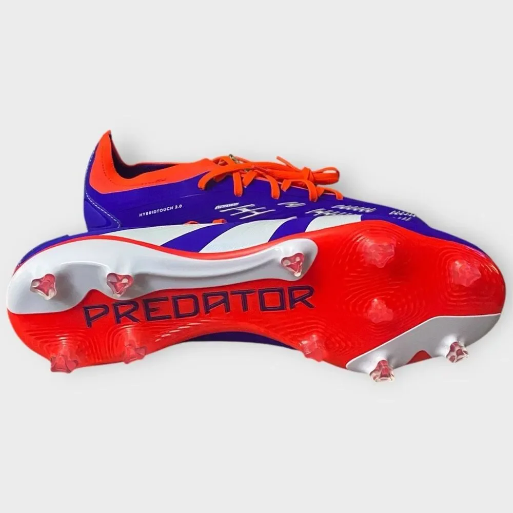 Adidas Predator Pro Elite FG Soccer Cleats Lucid Blue Orange size 10.5 IF6330 - Picture 8 of 12